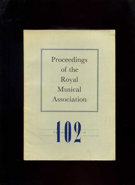 The Journal of the Royal Musical Association was established in 1986 (replacing the Association"s Proceedings) and is now one of the major international refereed journals in its field. Its editorial policy is to publish outstanding articles in fields ranging from historical and critical musicology to theory and analysis, …